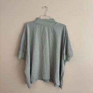 Flat White Elegant Light Blue Women's Top Size S